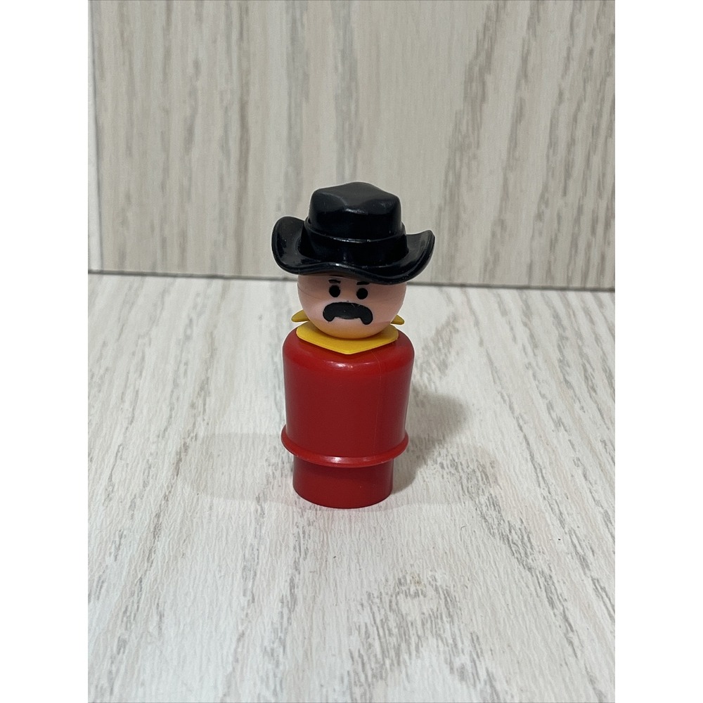 Fisher-Price Little People vintage Western Town red cowboy stagecoach driver